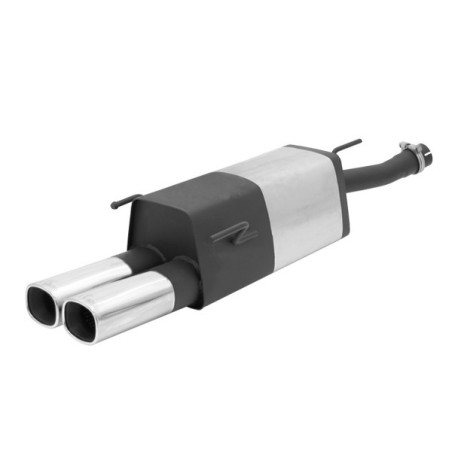 ESCAPE TRASERO REMUS CON 2 COLAS DE 92X78MM CROMO