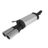 ESCAPE TRASERO REMUS CON 2 COLAS DE 92X78MM CROMO