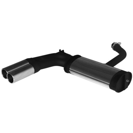 ESCAPE TRASERO REMUS CON 2 COLAS DE 76MM CROMO