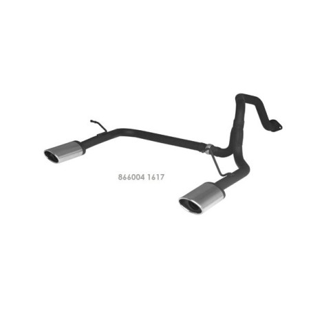 ESCAPE TRASERO REMUS CON 2 COLAS 138X90MM CROMO