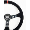 VOLANTE DESPLAZADO MOD. TRACK PIEL VUELTA BRAZOS CARBON LOOK OCC MOTORSPORT