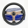 VOLANTE PLANO MOD. CLASSIC PIEL PERFORADA BRAZOS BRONCE OCC MOTORSPORT