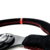 Flat bottom steering wheel suede black arms | OCC Sport