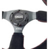 Flat bottom steering wheel suede black arms | OCC Sport
