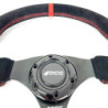 Volante plano piel vuelta brazos negros | OCC Sport