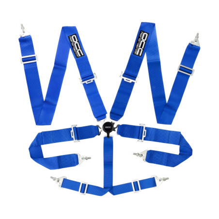 ARNÉS OCC 6 PUNTOS  3 PULGADAS AZUL