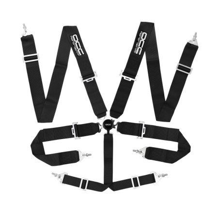 OCC 6 POINT HARNESS 3 INCH BLACK
