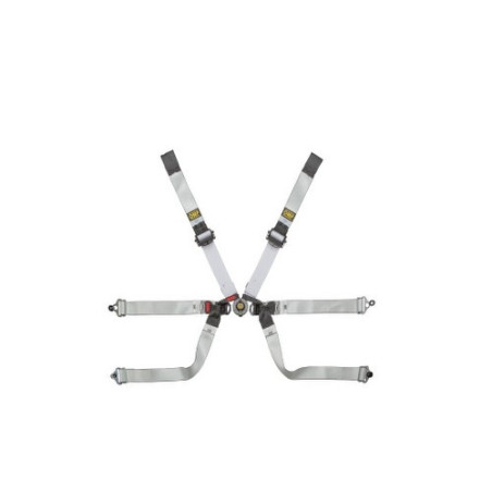 OMP 6 POINT ONE-D 2&quot HARNESS FOR FORMULA FIA 8853-2016 BLACK/WHITE