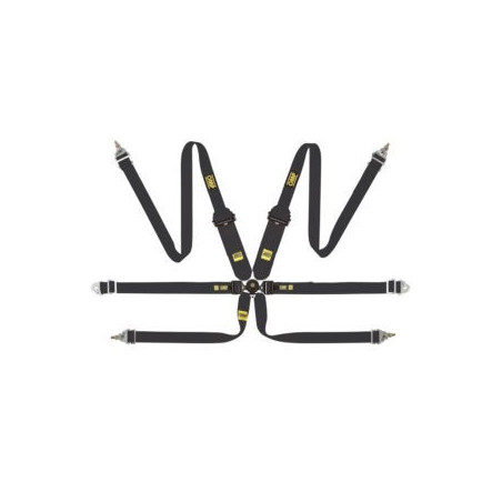 ARNÉS DE SEGURIDAD TECNICA 2" PROTOTIPO PULL UP - FIA 8853-2016 NEGRO