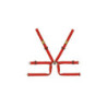 ARNES EN POLYESTER PARA FORMULA - 6 PUNTOS - PULL UP. ERGAL AJUSTE- ROJO