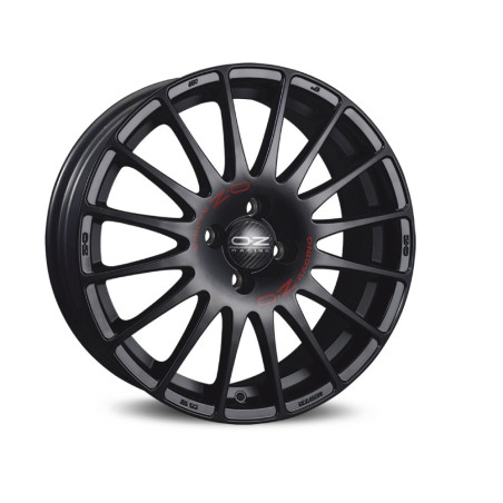LLANTA OZ SUPERTURISMO GT 7x17 ET38 5x100 MATT BLACK RED LETTERING KBA VIA NAD