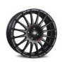 RIM OZ SUPERTURISMO GT 8x18 ET35 5x100 MATT BLACK RED LETTERING KBA VIA NAD