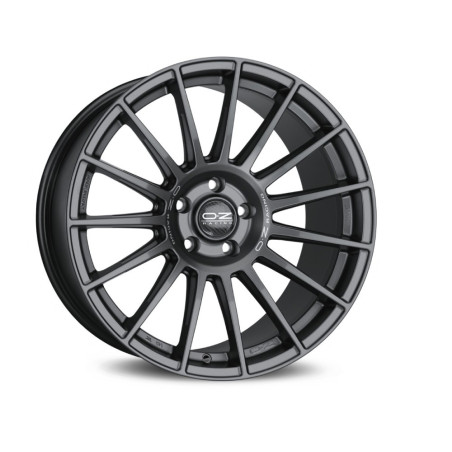 OZ SUPERTURISMO RIM DAKAR 9.5x21 ET55 5x130 MATT GRAPHITE SILVER LETTERING KBA