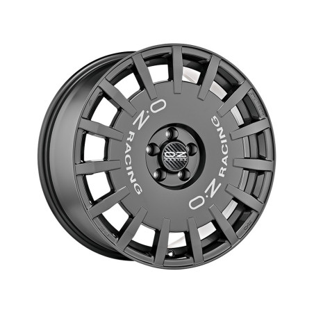 OZ RALLY RACING WHEEL 7x17 ET18 4x108 DARK GRAPHITE SILVER LETTERING