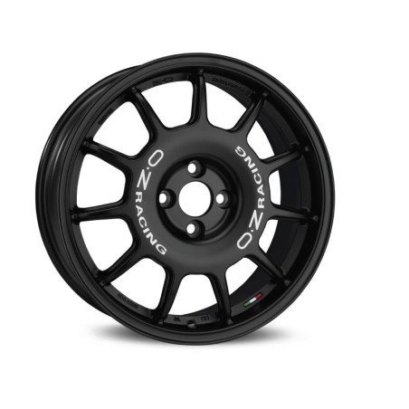 LLANTA OZ LEGGENDA 7x17 ET42 4x100 MATT BLACK WHITE LETTERING KBA NAD