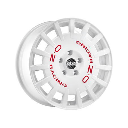 LLANTA OZ RALLY RACING 7x17 ET45 4x100 WHITE RED LETTERING