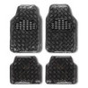 BLACK ALUMINUM RUBBER MAT 4 PIECES CS6