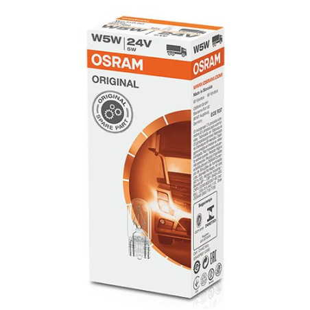 OSRAM ORGINAL 2845 W2,1X9,5D 24V 5W W5W | 10 UDS