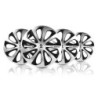 SICILIA TWO-TONE HUBCAPS 16&quot SILVER/BLACK SPC 4PCS CS5