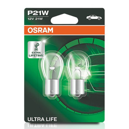 OSRAM ULTRA LIFE 7506ULT-02B P21W BA15S 12V 21W