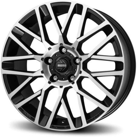 (OUTLET)LLANTA MOMO REVENGE EVO 9.5X19 ET45 5X112 BLACK MATT. POLISHED 79.6 TUV