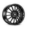 RIM OZ SUPERTURISMO LM 7.5x17 ET40 4x108 MATT BLACK SILVER LETTERING KBA NAD