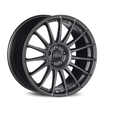 RIM OZ SUPERTURISMO LM 7.5x17 ET40 4x108 MATT GRAPHITE SILVER LETTERING KBA NAD