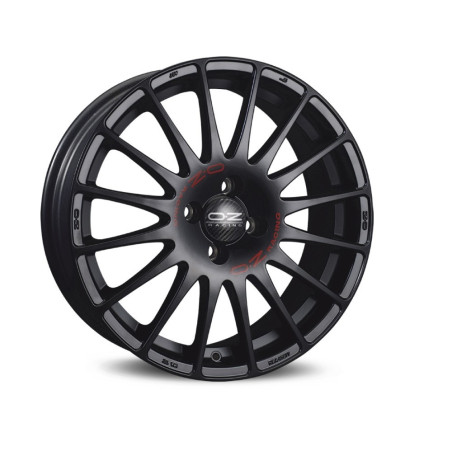 LLANTA OZ SUPERTURISMO GT 7x17 ET48 4x108 NEGRO MATE RED LETTERING KBA VIA NAD