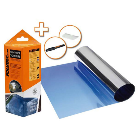 SUNVISOR ANTI-GLARE STRIP BLUE 19 X 150 CM