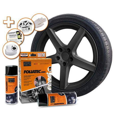 GOMA LIQUIDA SET, NEGRA MATE  2 X 400 ML