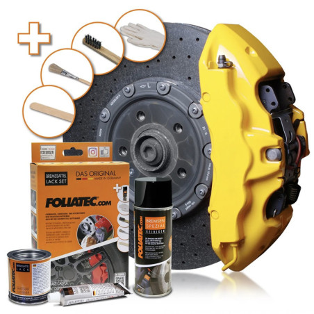 BRAKE CALIPER PAINT SET SPEED YELLOW 3 COMPONENTS