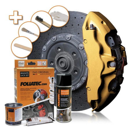 BRAKE CALIPER PAINT SET PRESTIGE METALLIC GOLD 3 COMPONENTS