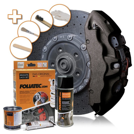 BRAKE CALIPER PAINT SET CARBON METALLIC 3 COMPONENTS