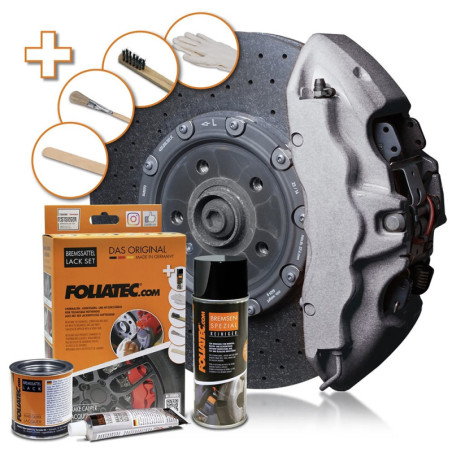 BRAKE CALIPER PAINT SET STRATOS METALLIC SILVER 3 COMPONENTS