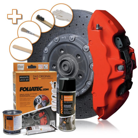 BRAKE CALIPER PAINT SET RACING RED MATTE 3 COMPONENTS