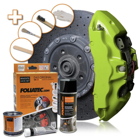 BRAKE CALIPER PAINT SET TOXIC GREEN 3 COMPONENTS