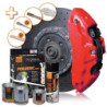 PINTURA PINZA FRENO SET  NEON ROJO 4 COMPONENTES
