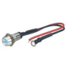 LED CONTROL LIGHT CHROME  ICE AZUL 1 PIECE  DIAM.  10 MM