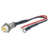 LED CONTROL LIGHT CHROME  AMARILLO 1 PIECE  DIAM.  10 MM