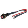 LED CONTROL LIGHTS BLACK  FIRE ROJO 1 PIECE  DIAM.  10 MM