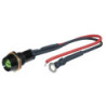 LED CONTROL LIGHTS BLACK  POWER VERDE 1 PIECE  DIAM.  10 MM
