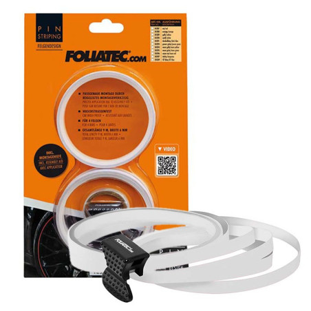 PIN STRIPING RIM DESIGN INCL. MOUNTING AID, BLANCO L  8,6 M (4 X 2,15 M), W  6 MM