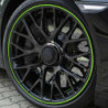 PIN STRIPING RIM DESIGN INCL. MOUNTING AID  NEON VERDE L  8 6 M (4 X 2 15 M)  W  6 MM