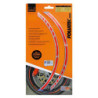 PIN STRIPING RACING NEON ROJO 14 BANDAS DE 7 MM X 41 CM  INCLUIDO ESPACIADOR