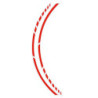 PIN STRIPING RACING NEON ROJO 14 BANDAS DE 7 MM X 41 CM  INCLUIDO ESPACIADOR