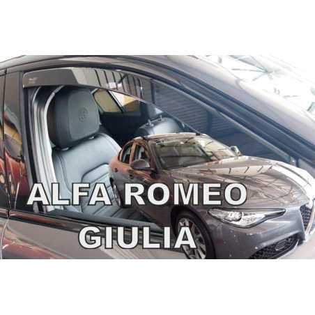 DEFLECTORES ALFA ROMEO GIULIA 4D 2016-(SÓLO DEFLECTORES FRONTALES)