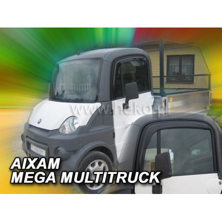CARENADOS AIXAM MEGA MULTITRUCK (PEGADOS EN EL MARCO) (SÓLO DEFLECTORES FRONTALES)