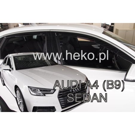 AUDI A4 (B9) 4D 2016-SEDAN DEFLECTORS (REAR DEFLECTORS AS A SET)