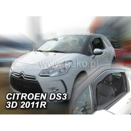 CARENADOS CITROEN DS3 3D 2010_2019 (SÓLO DEFLECTORES FRONTALES)