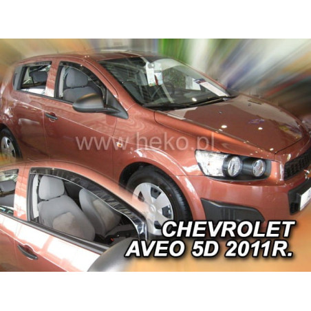 CARENADOS CHEVROLET AVEO 4|5D 2011 (SÓLO DEFLECTORES FRONTALES)